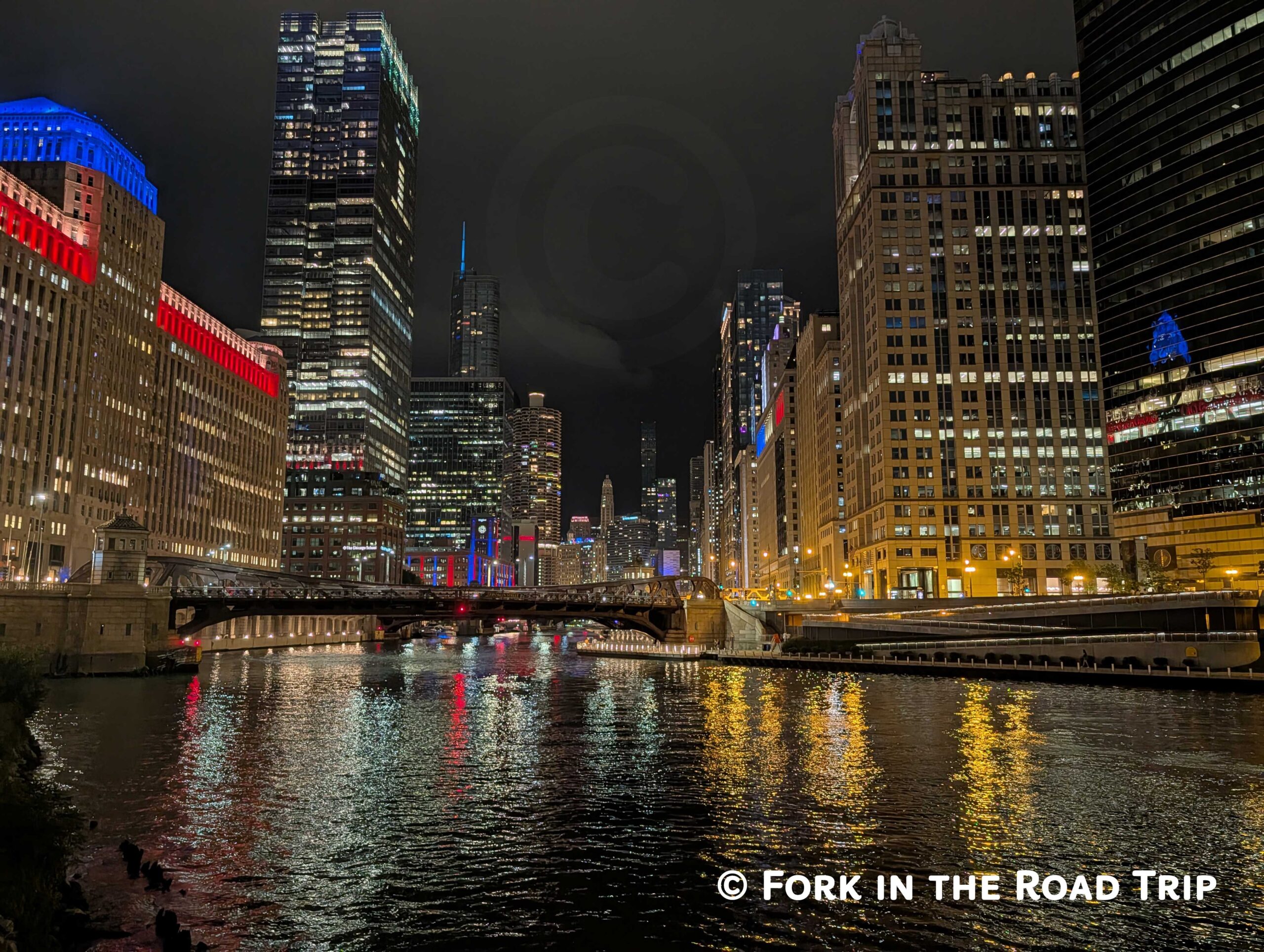 Chicago After Dark: Lights Along the River